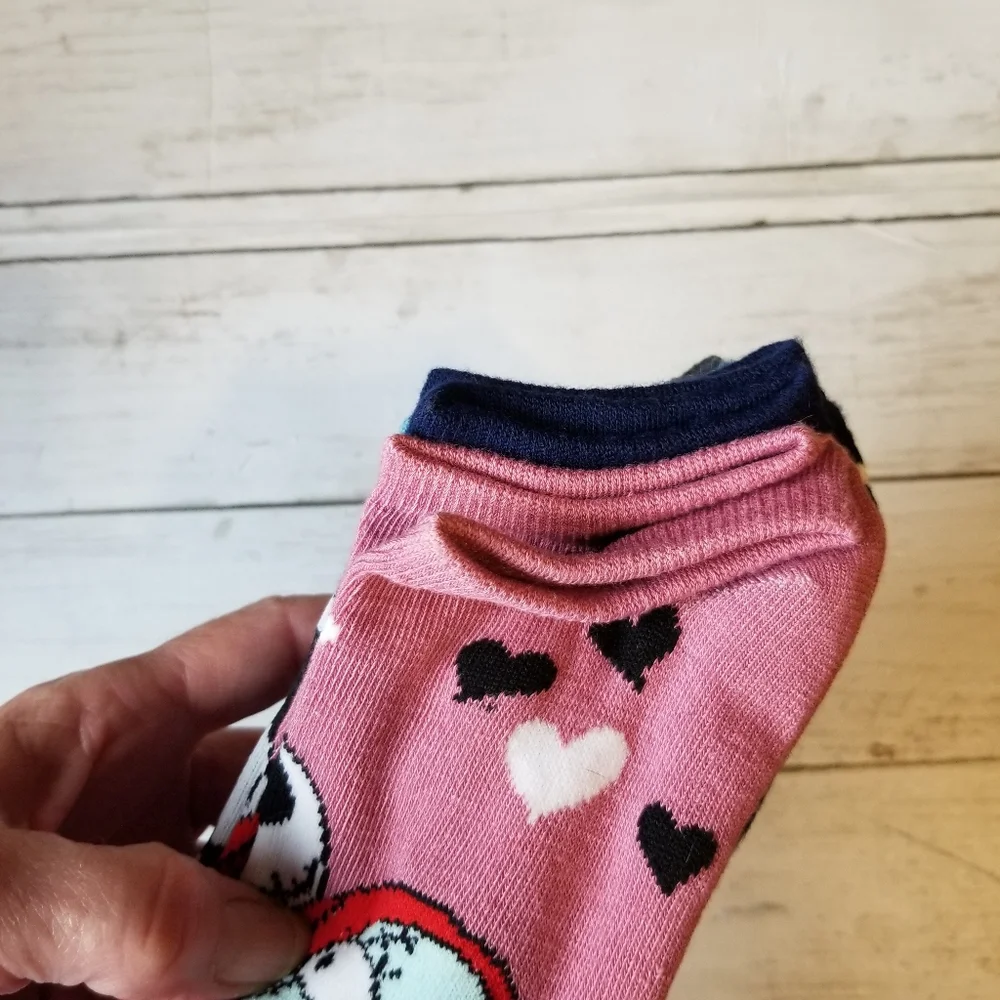 Disney The Nightmare Before Christmas 25years Bundle (6)pair No Show Socks NWT